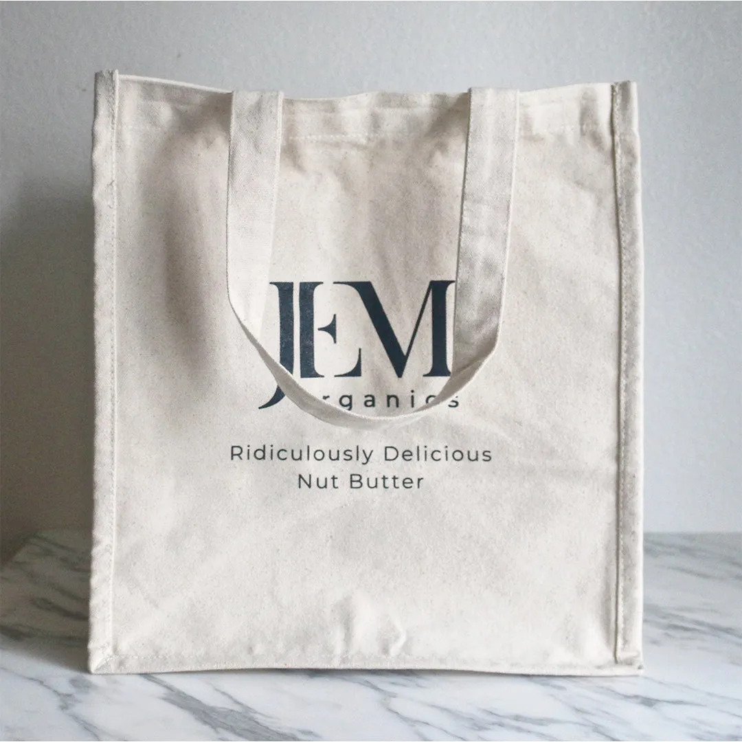 JEM Organics Eco-Friendly Canvas Tote Bag