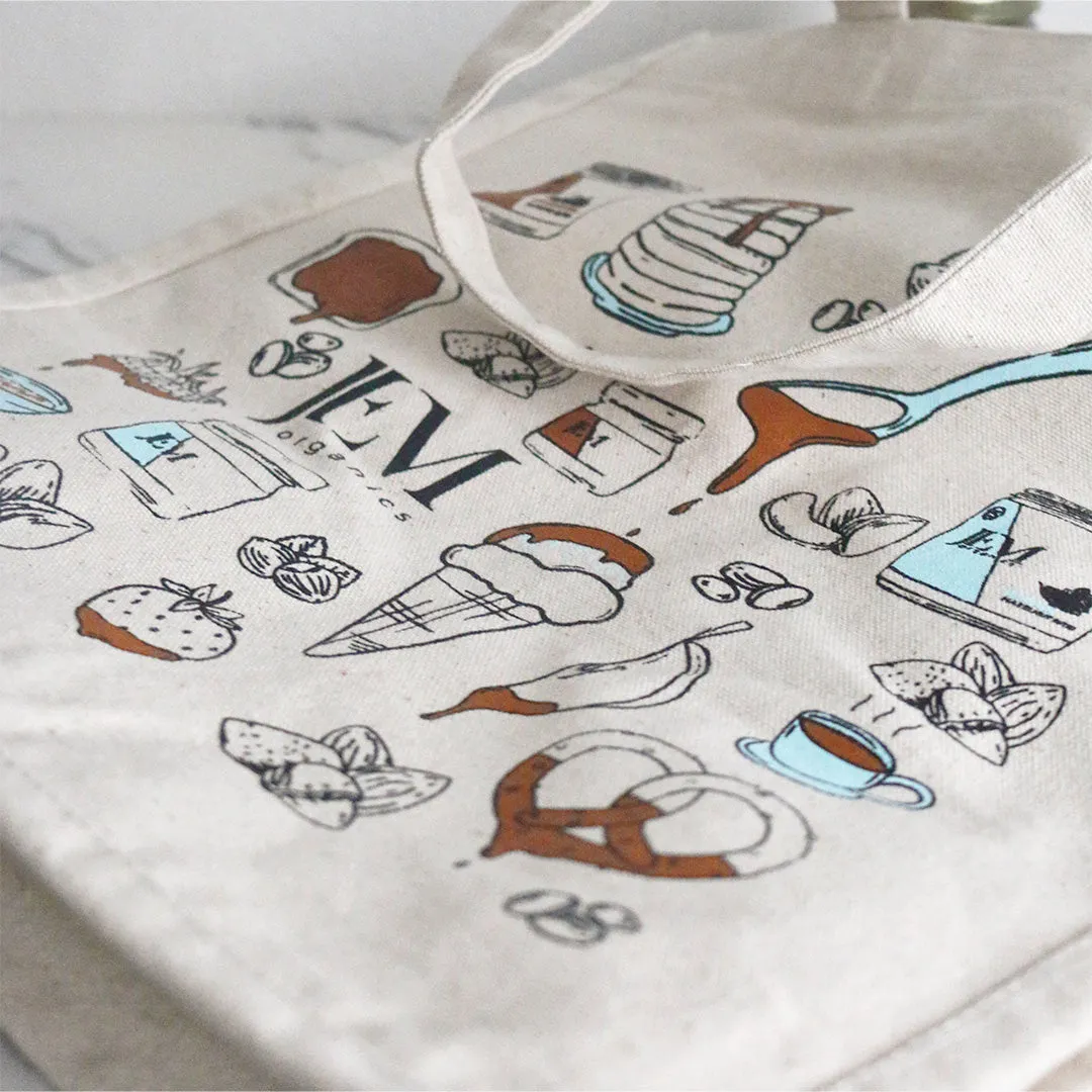 JEM Organics Eco-Friendly Canvas Tote Bag