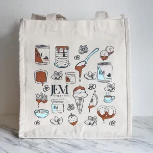 JEM Organics Eco-Friendly Canvas Tote Bag