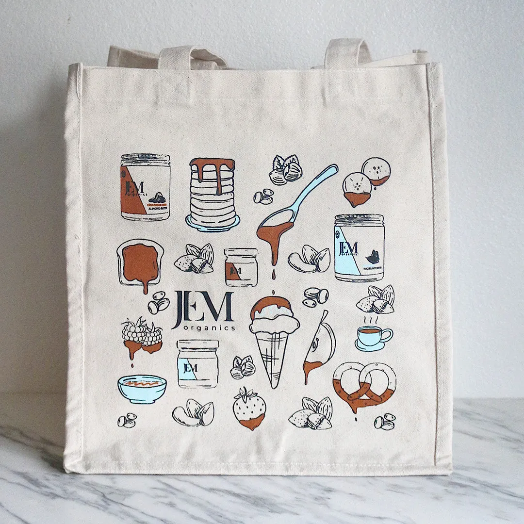 JEM Organics Eco-Friendly Canvas Tote Bag