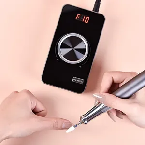 KADS Professional Rechargeable 35000 RPM Nail Drills for acrylic nails machine with Ceramic bits Portable Manicure Pedicure Drill
