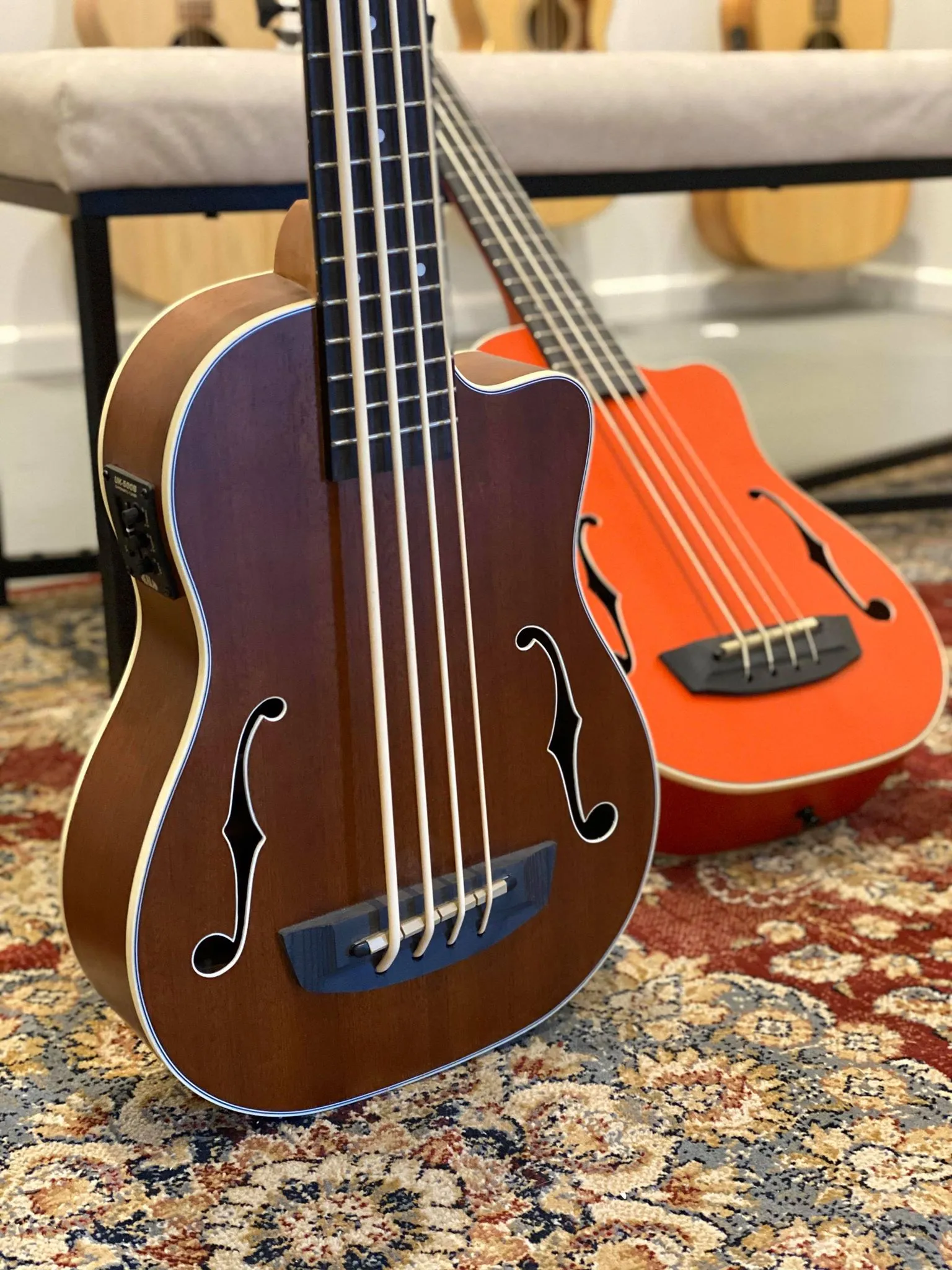 Kala UBASS-JYMN-FS Journeyman Acoustic Electric U-Bass w/ F Holes