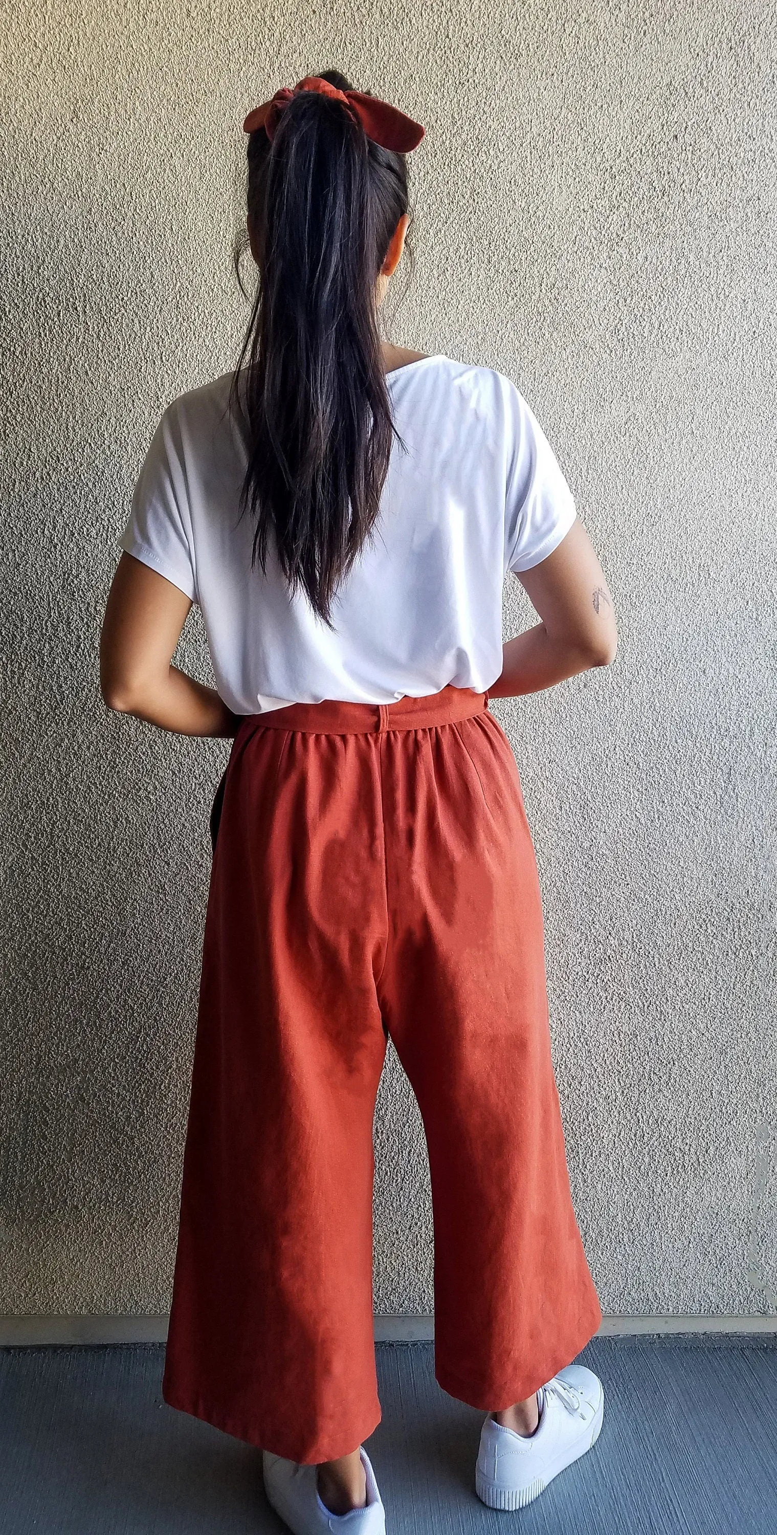 KIMIKO Wide-leg pants - Black, size XXL