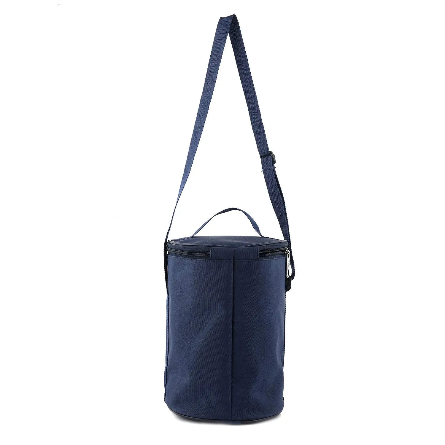 Kuber Industries 2 Pieces Canvas Waterproof Lunch Carry Bag, Suitable for 3 Compartment (Blue) - CTKTC039123
