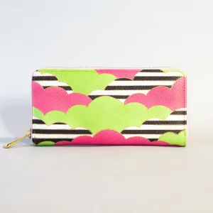 Kyo-Yuzen Leather Long Wallet - 002
