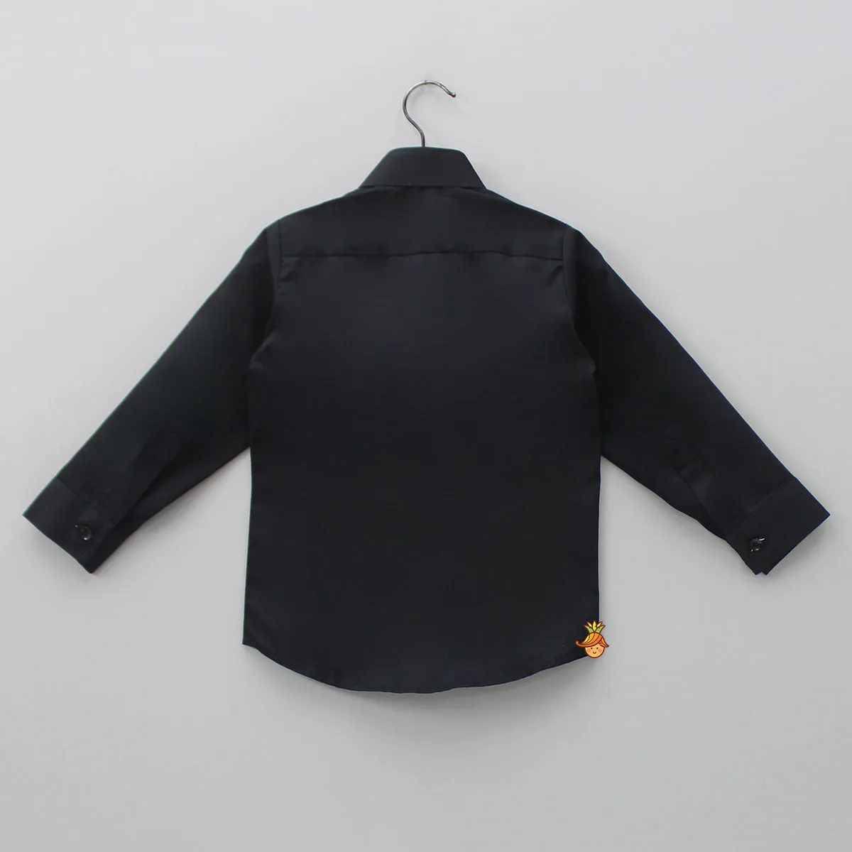 Lace Detail Stylish Black Shirt