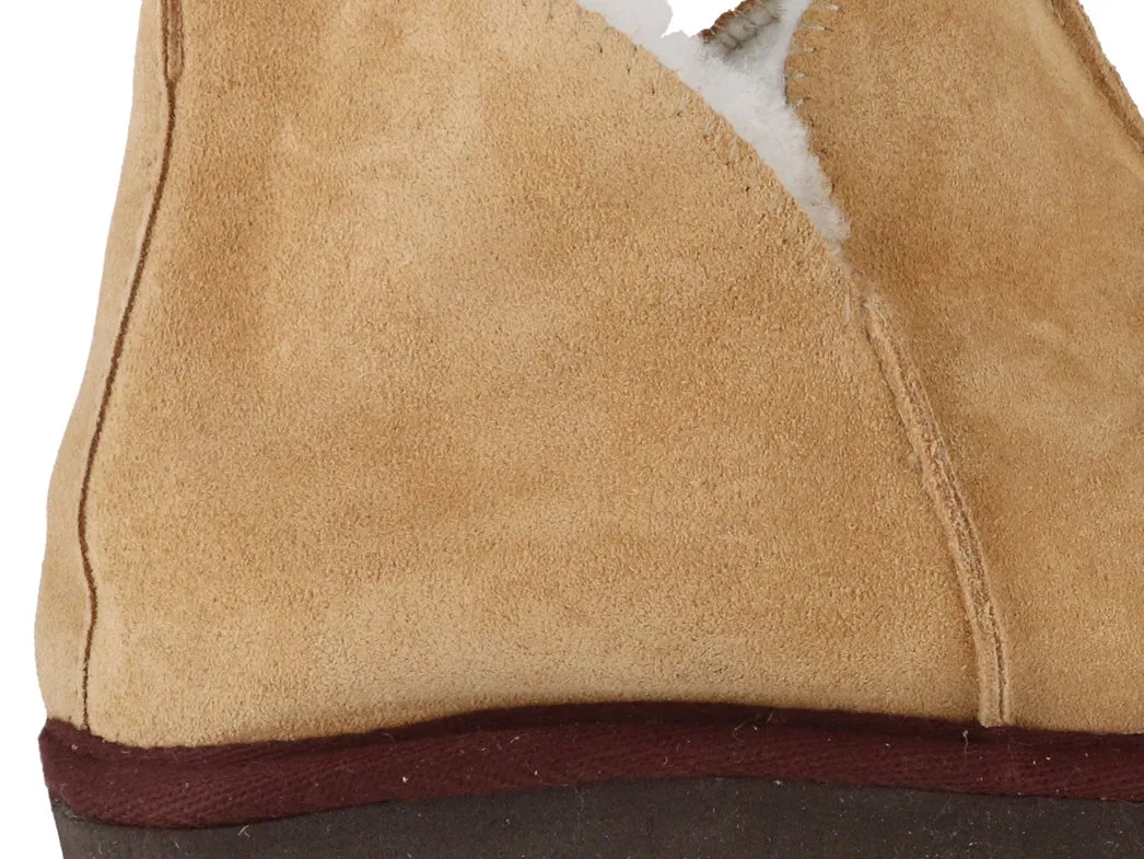 Lammbock 'Shearlock' luxurious lambskin slippers, camel brown