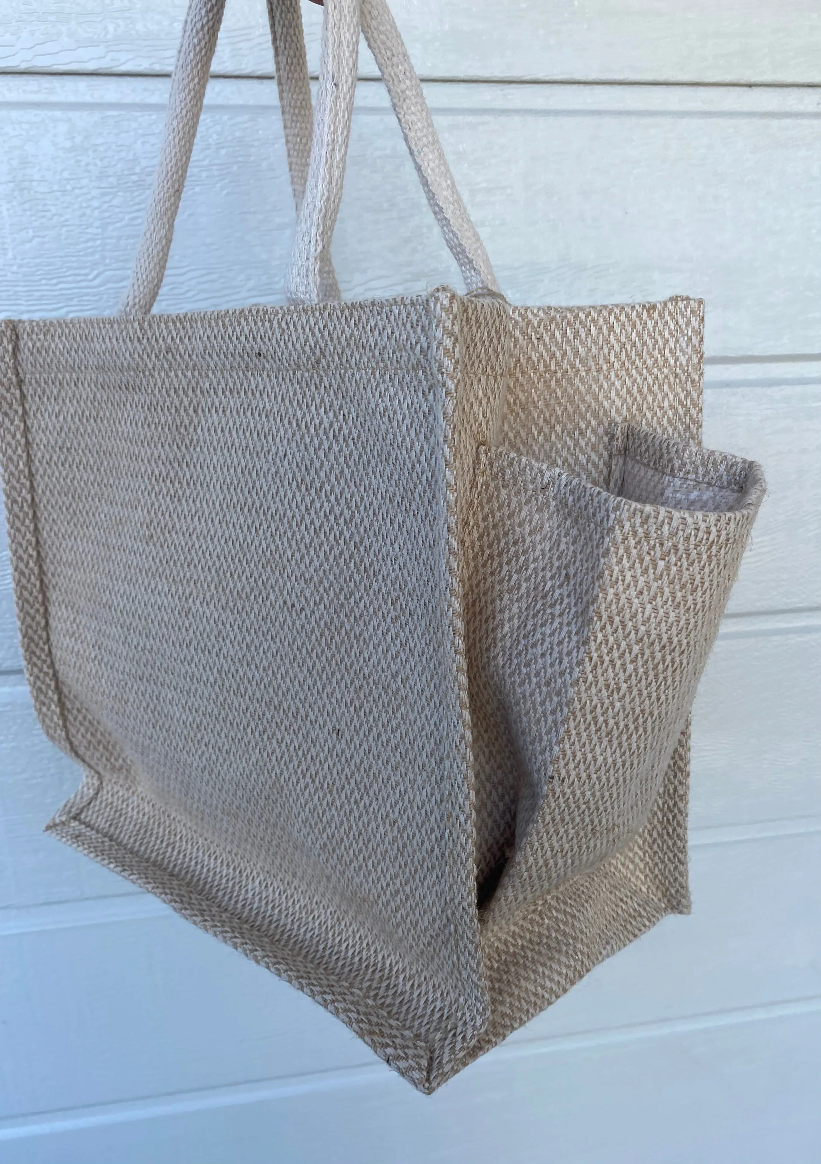 Large Luxe Tote Bag with drink holder - Strong & Durable
