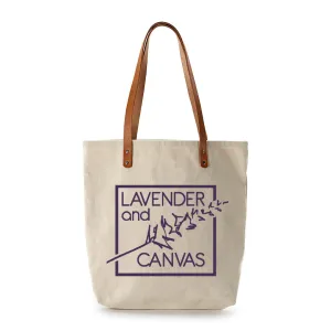 Lavender and Canvas Feed Bag