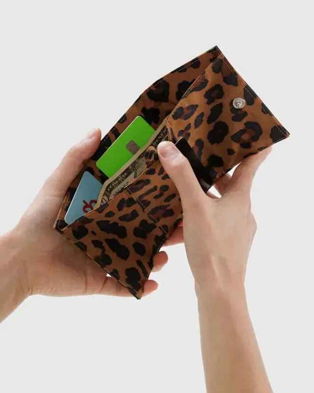 Leopard Snap Wallet