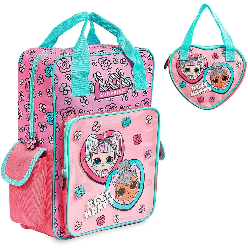 L.O.L. Surprise! School Bag and Handbag,Supplies for Children,Official Backpack