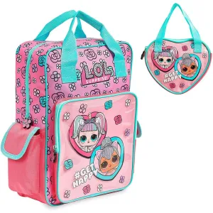 L.O.L. Surprise! School Bag and Handbag,Supplies for Children,Official Backpack