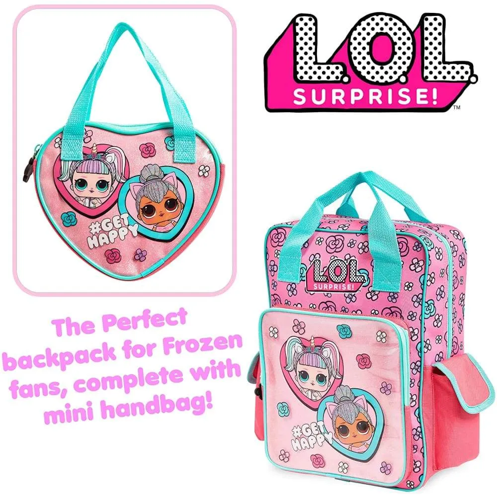 L.O.L. Surprise! School Bag and Handbag,Supplies for Children,Official Backpack