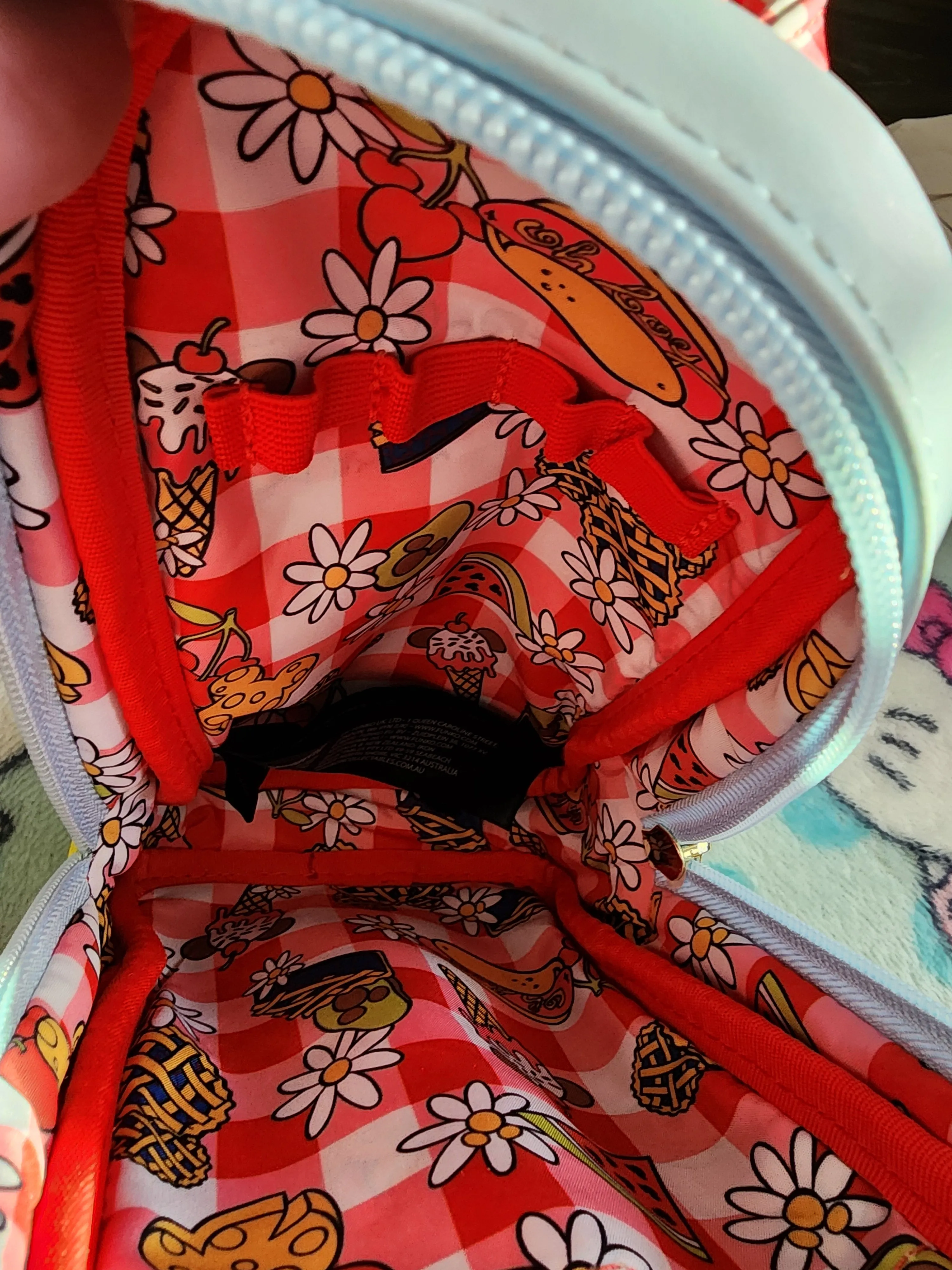 Loungefly Disney Mickey and Minnie Mouse Picnic Mini Backpack Pencil Case Bag