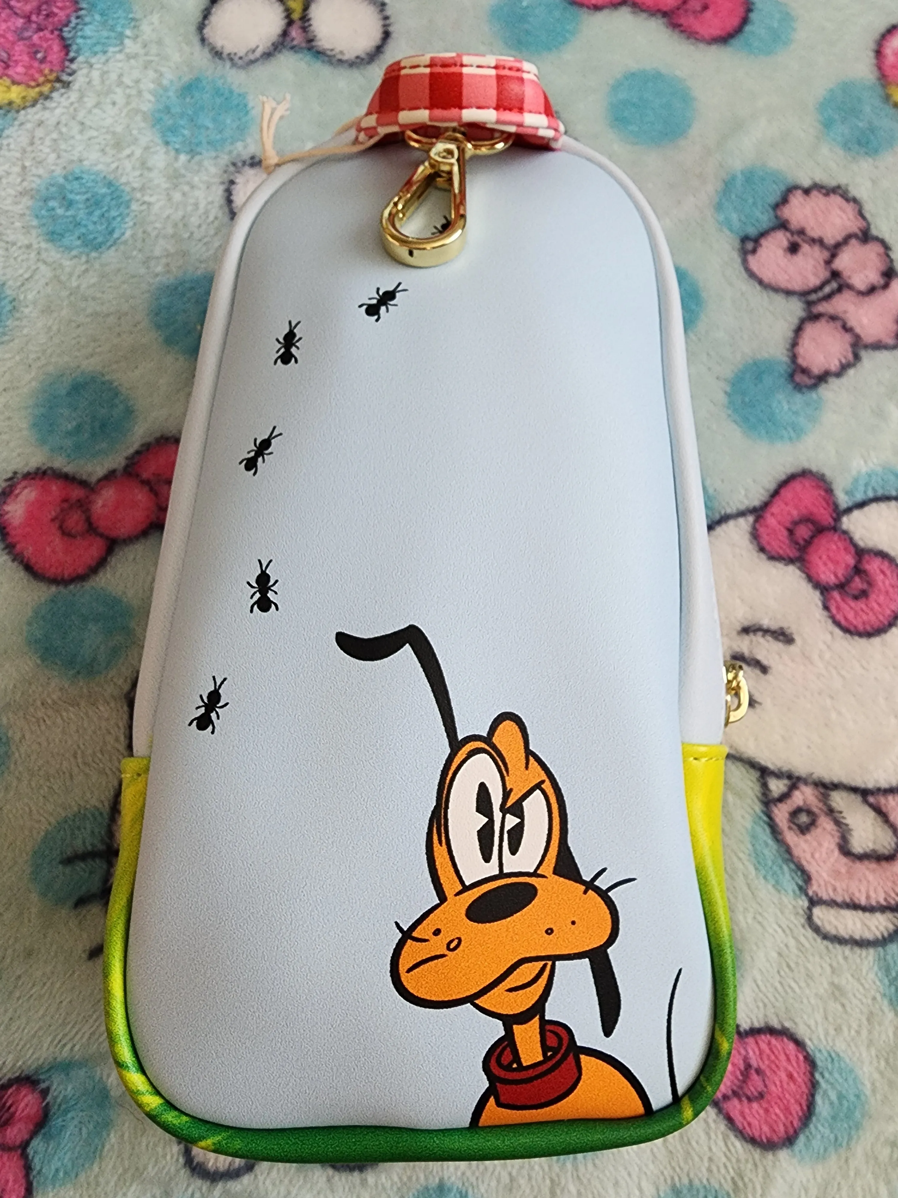 Loungefly Disney Mickey and Minnie Mouse Picnic Mini Backpack Pencil Case Bag
