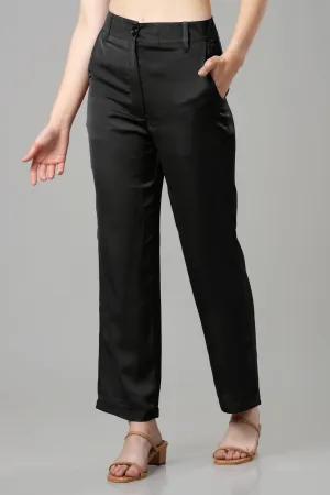 Luxurious Black Ladies Bottom Wear