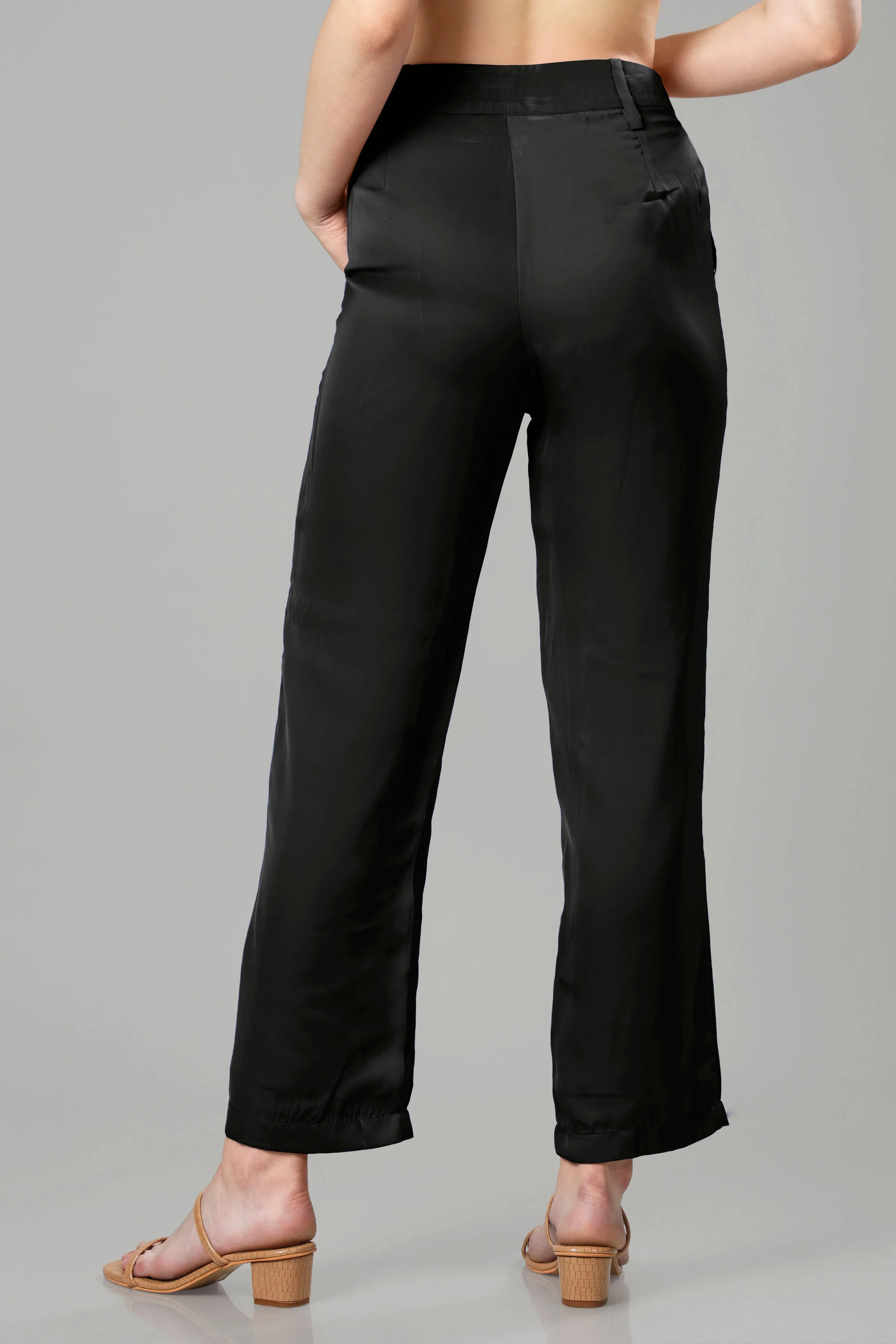 Luxurious Black Ladies Bottom Wear