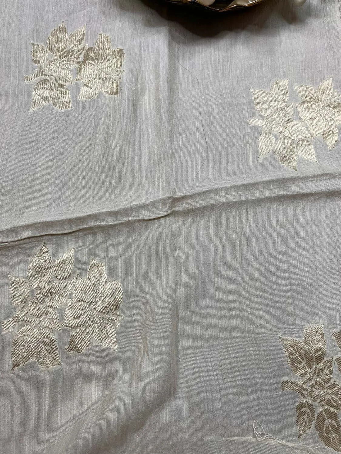 Luxurious Dyeable Banarasi Silk Fabric