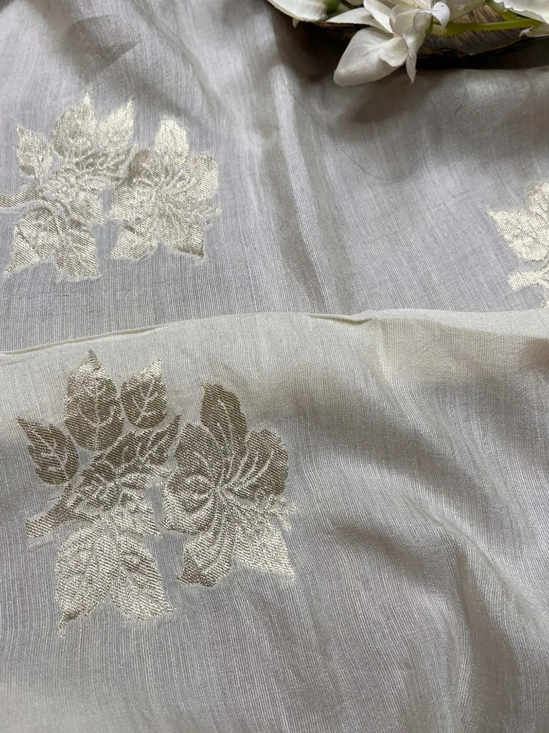 Luxurious Dyeable Banarasi Silk Fabric