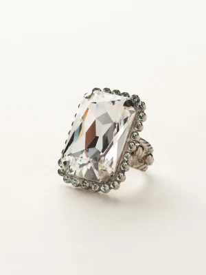 Luxurious Emerald-Cut Cocktail Ring - RBT69ASSEA