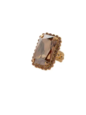 Luxurious Emerald-Cut Cocktail Ring - RBT69BGRSU
