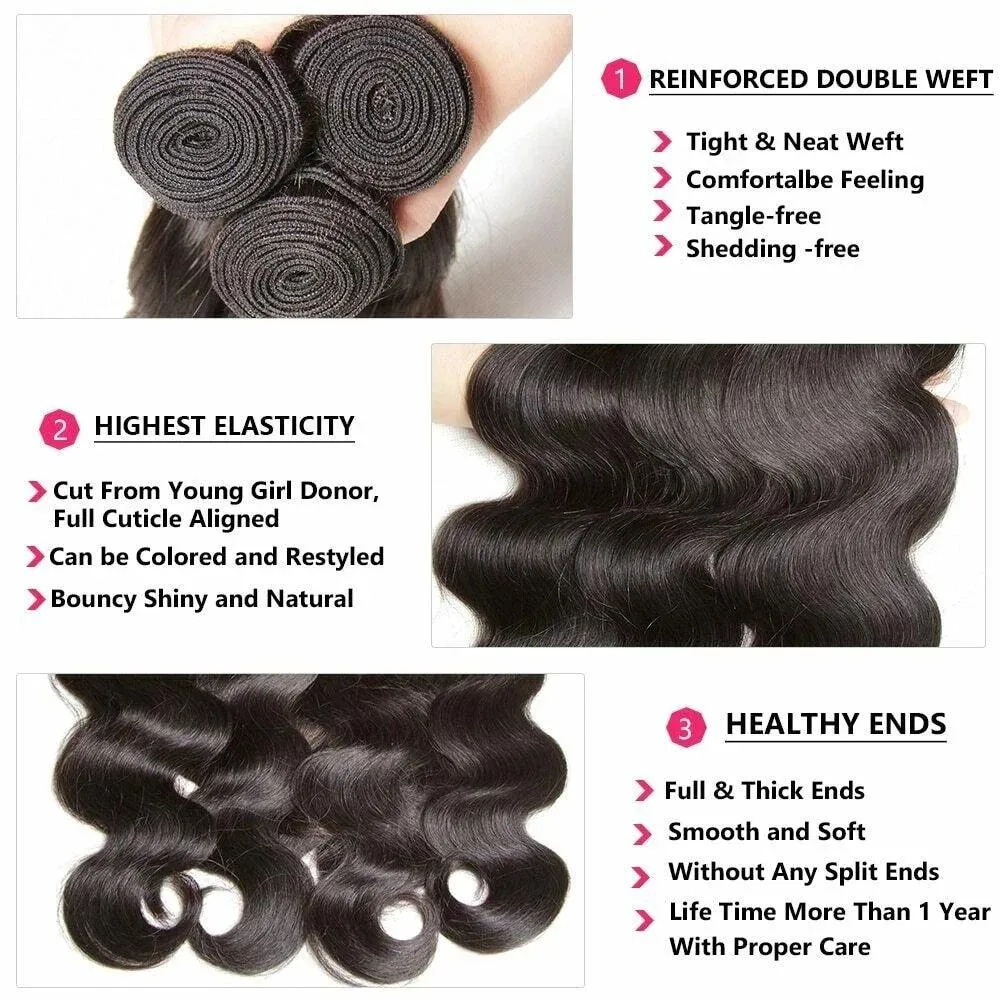Luxurious Peruvian Body Wave Hair Bundles