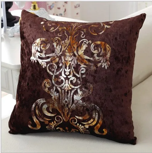 Luxurious Pillow Cover Bronzing Cushion Cover 45x45cm