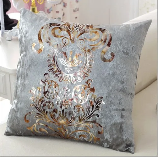 Luxurious Pillow Cover Bronzing Cushion Cover 45x45cm