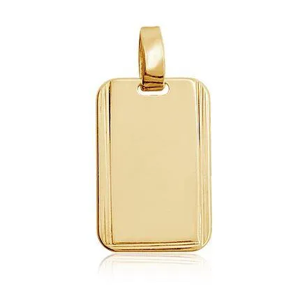 Luxurious Tag Plate Pendant