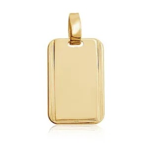 Luxurious Tag Plate Pendant