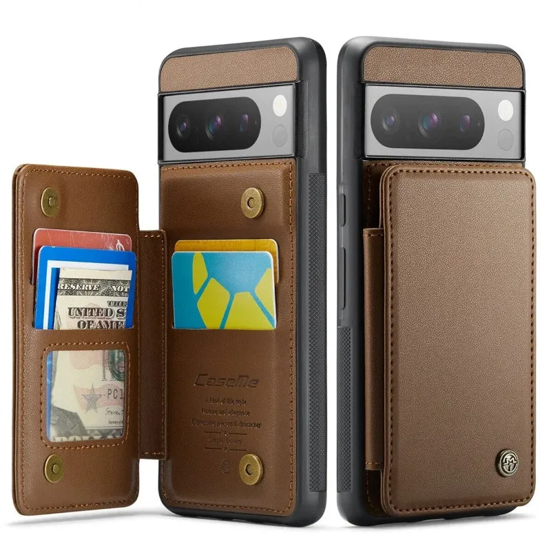 Luxury Magnetic Wallet PU Leather Phone Case For Google Pixel 8