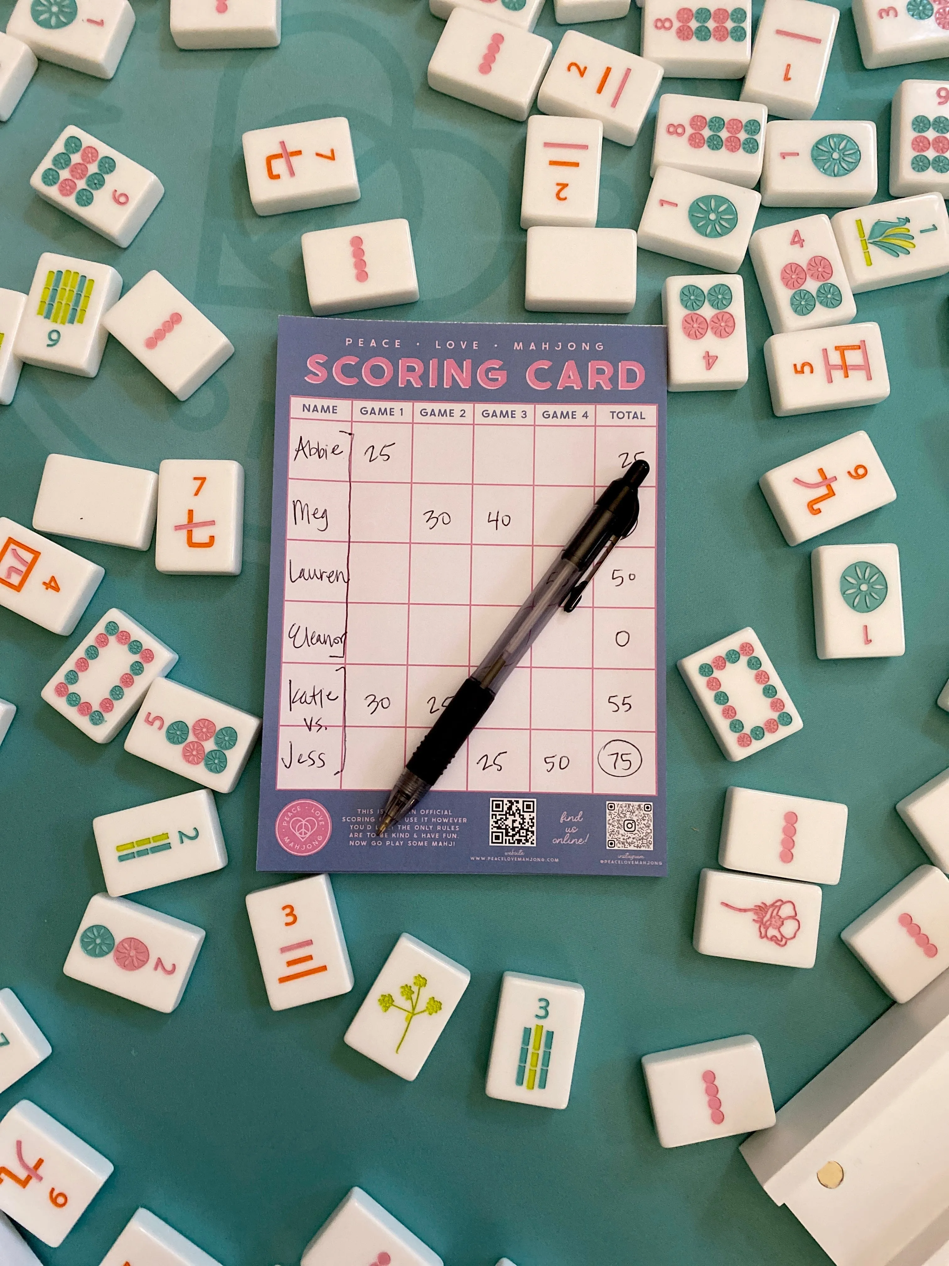 Mahjong Scoring Notepad