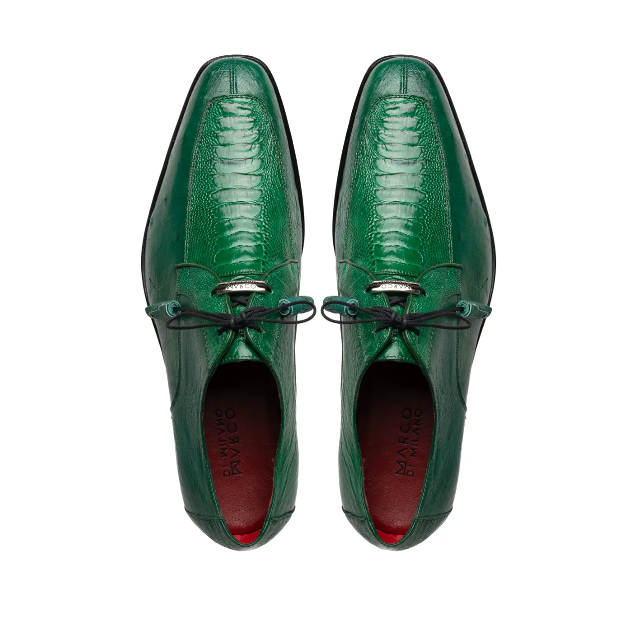 Marco Di Milano Andretti Ostrich Leg Green Lemon