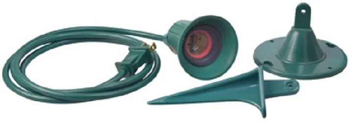 Master Electrician 05706ME 18/2 Green Outdoor Floodlight Spotlight Holder - Quantity of 10