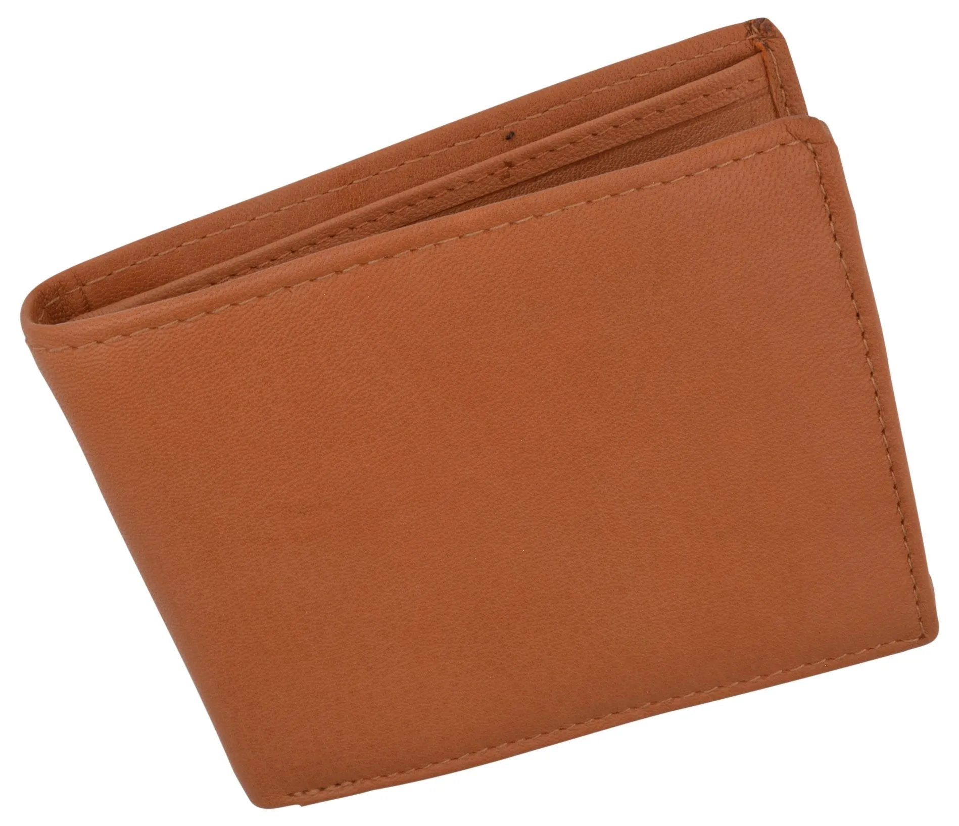 Mens RFID Blocking Leather Credit Card ID Snap Holder Bifold Wallet / RFID1533GT