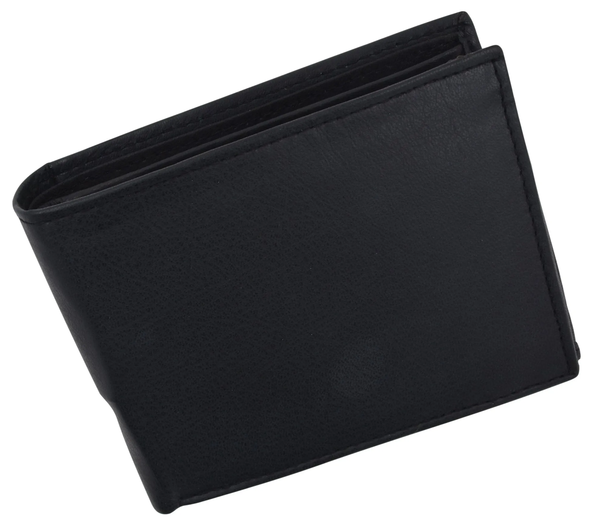 Mens RFID Blocking Leather Credit Card ID Snap Holder Bifold Wallet / RFID1533GT