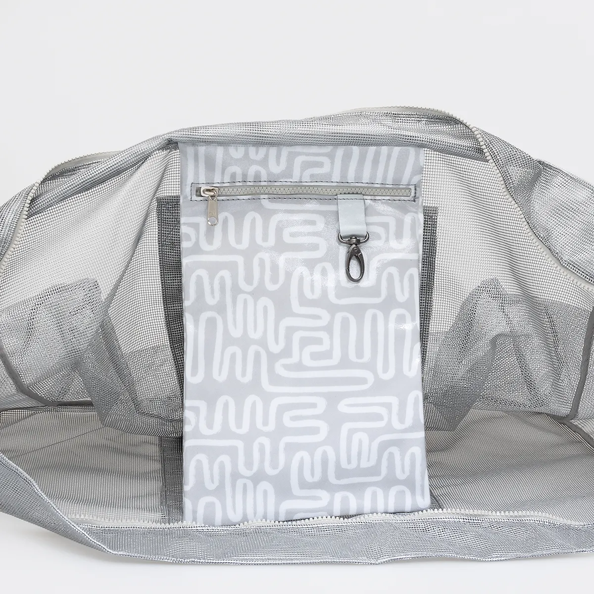 Meshie Large Beach Bag SILVER