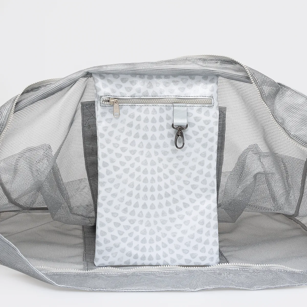 Meshie Large Beach Bag SILVER