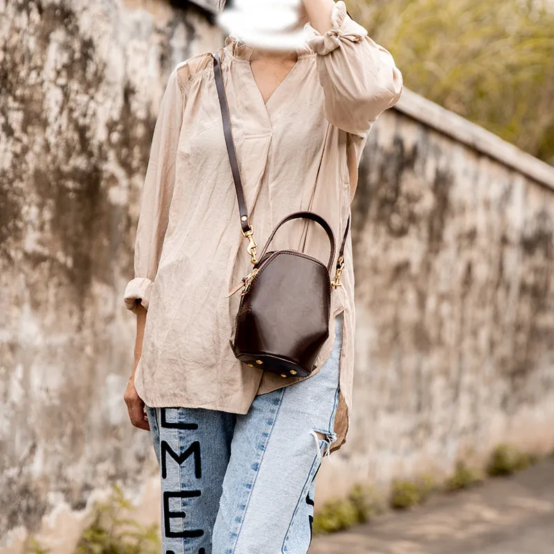 Mini Womens Leather Crossbody Purse Shoulder Handbags for Women