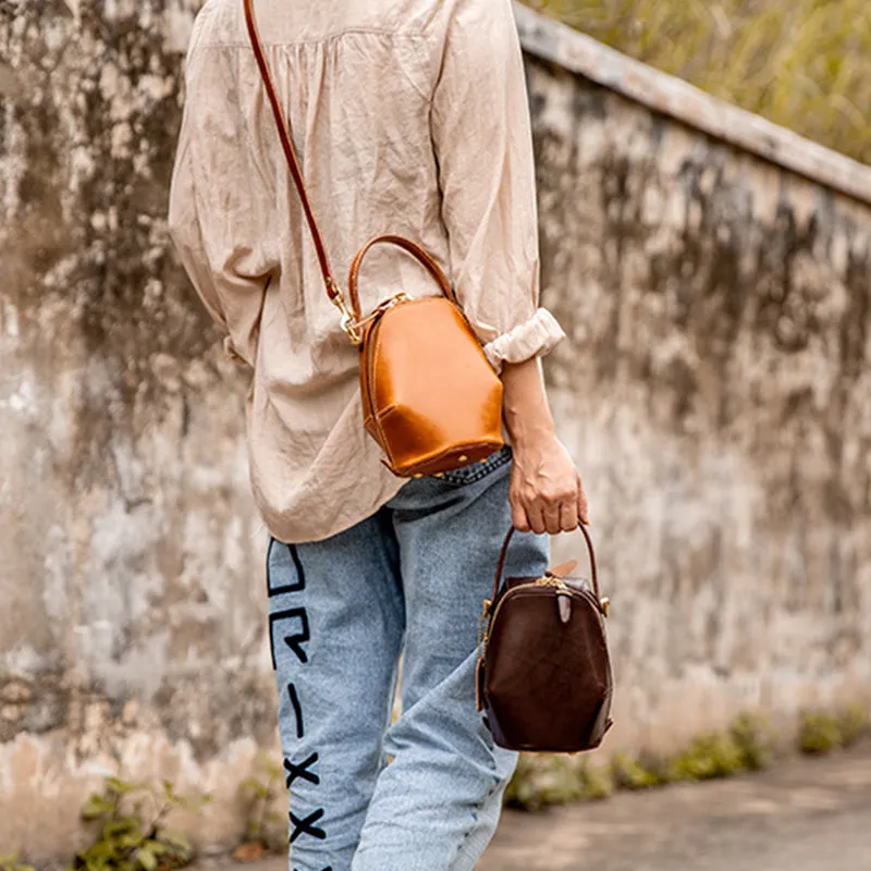 Mini Womens Leather Crossbody Purse Shoulder Handbags for Women