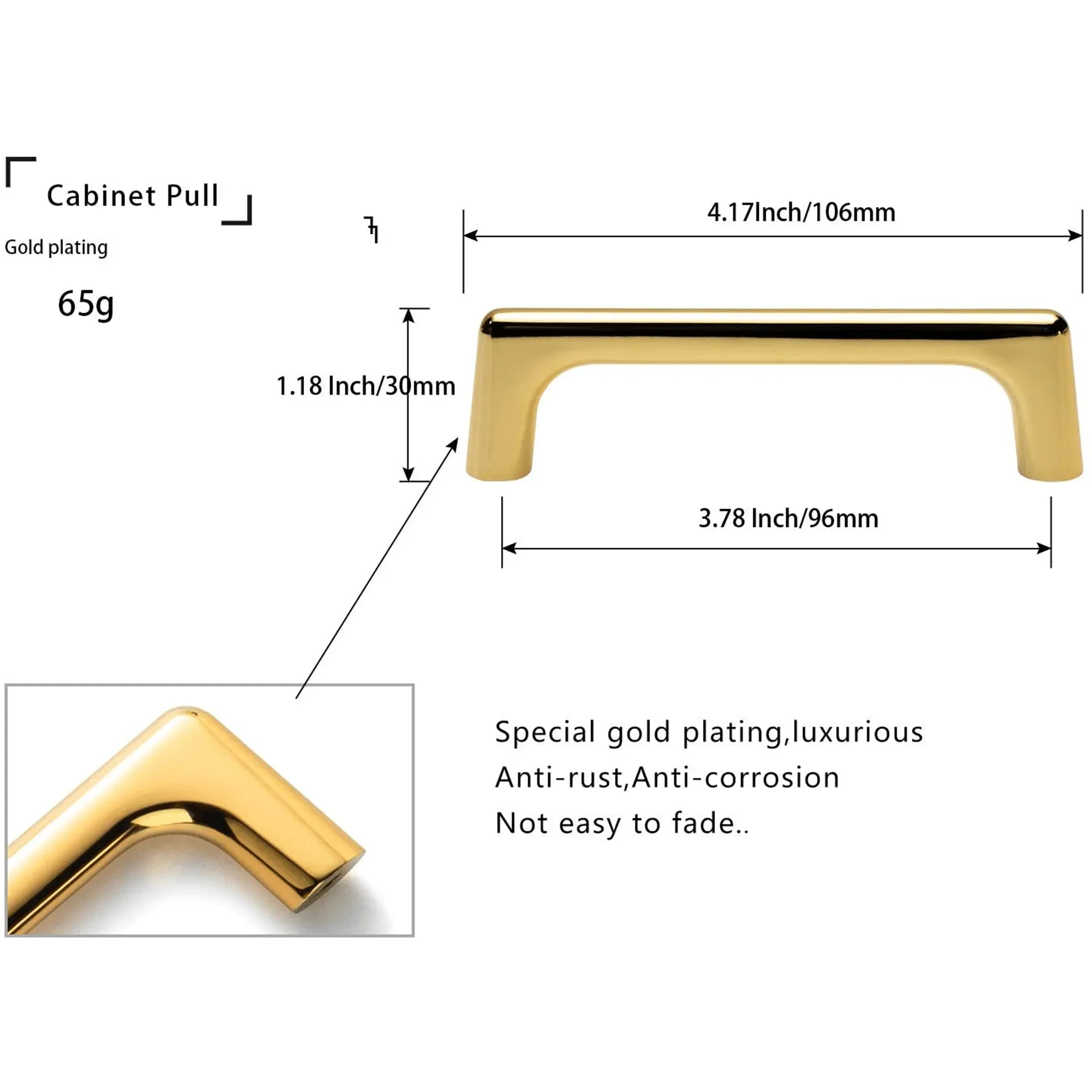 Modern Cabinet Pull Luxurious Drawer Wardrobe Pulls Kitchen