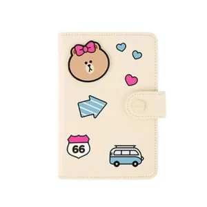 Monopoly Line Friends No Skimming Passport Holder Choco