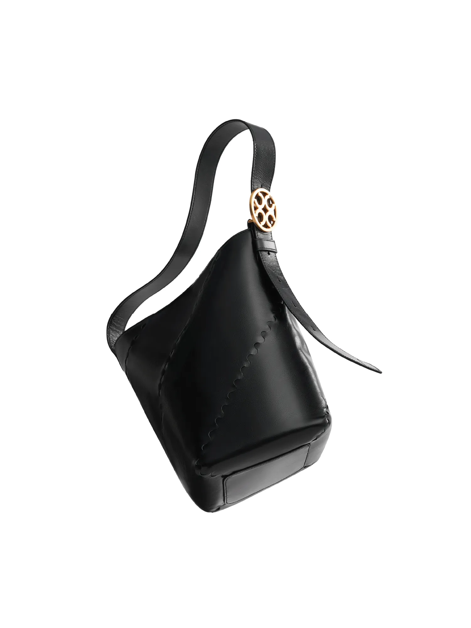 Mosaic Slouch Tote - Black