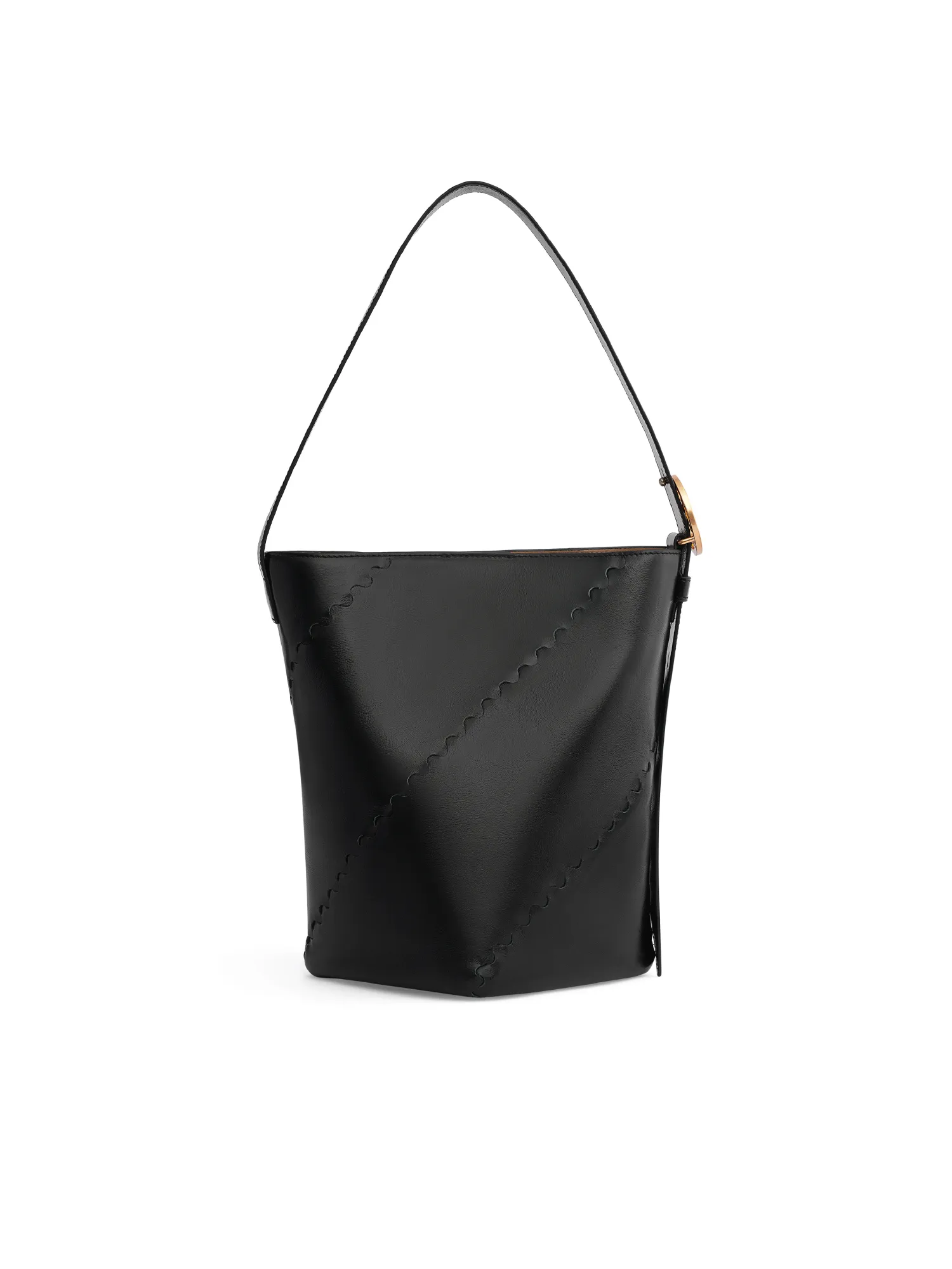 Mosaic Slouch Tote - Black