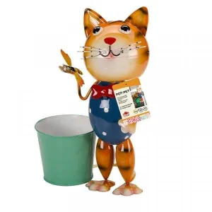 Novelty Cat & Dog Animal Garden Metal Plant Pot (Plant Pot Pets)
