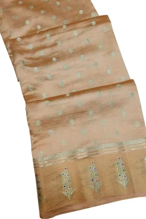 Orange Banarasi Silk Saree: Elegant and Luxurious
