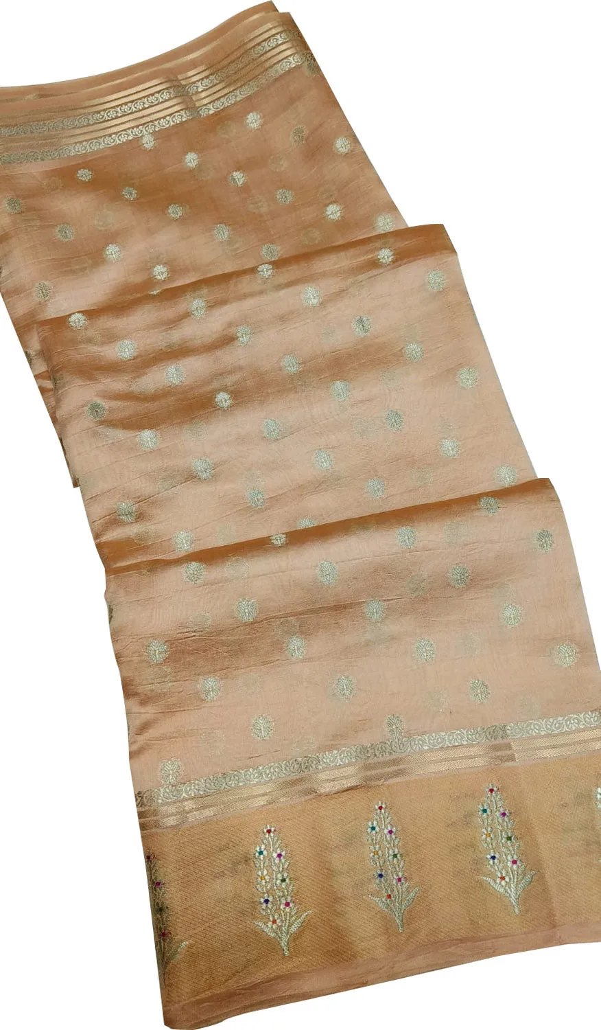 Orange Banarasi Silk Saree: Elegant and Luxurious