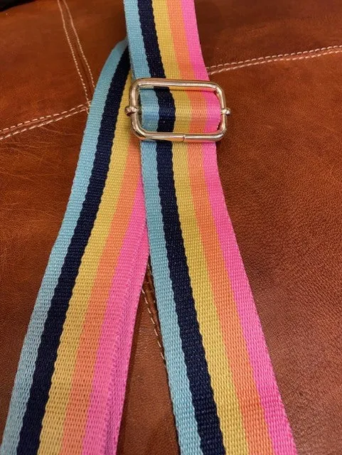 Pastel Rainbow Stripe Bag Strap