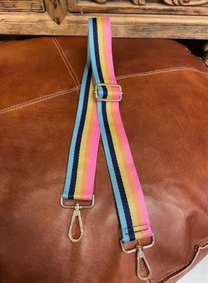 Pastel Rainbow Stripe Bag Strap