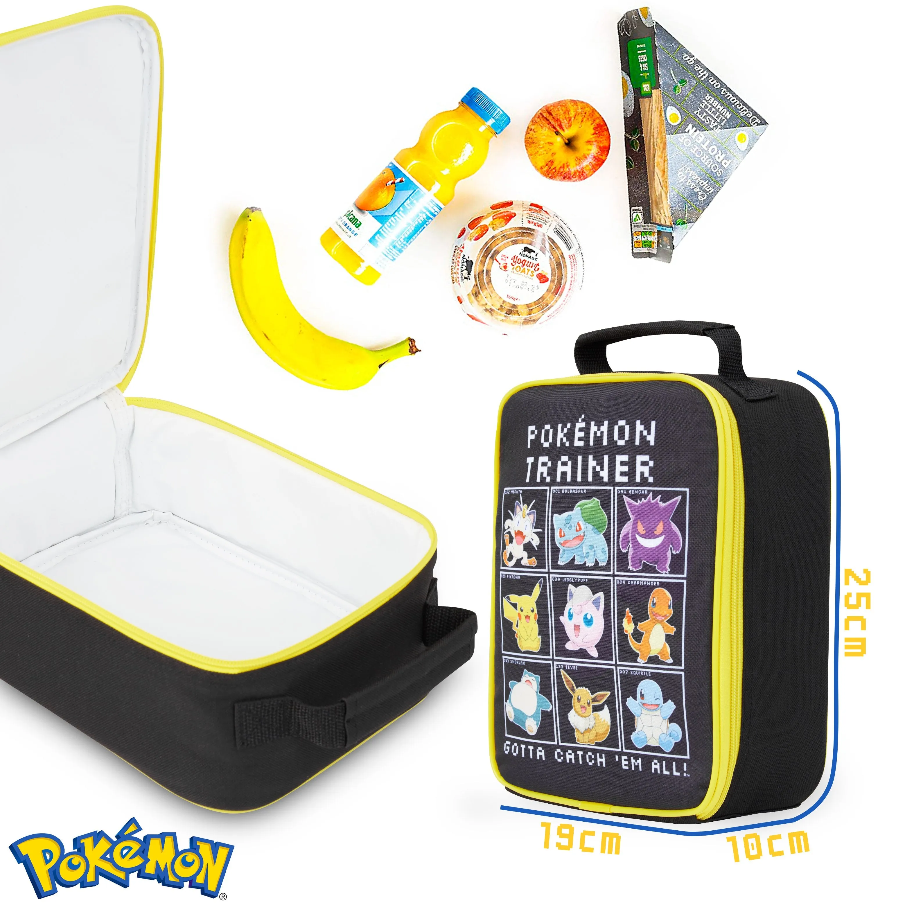 Pokemon Lunch Box, Lunch Bags for Kids, Insulated Lunch Boxes for School